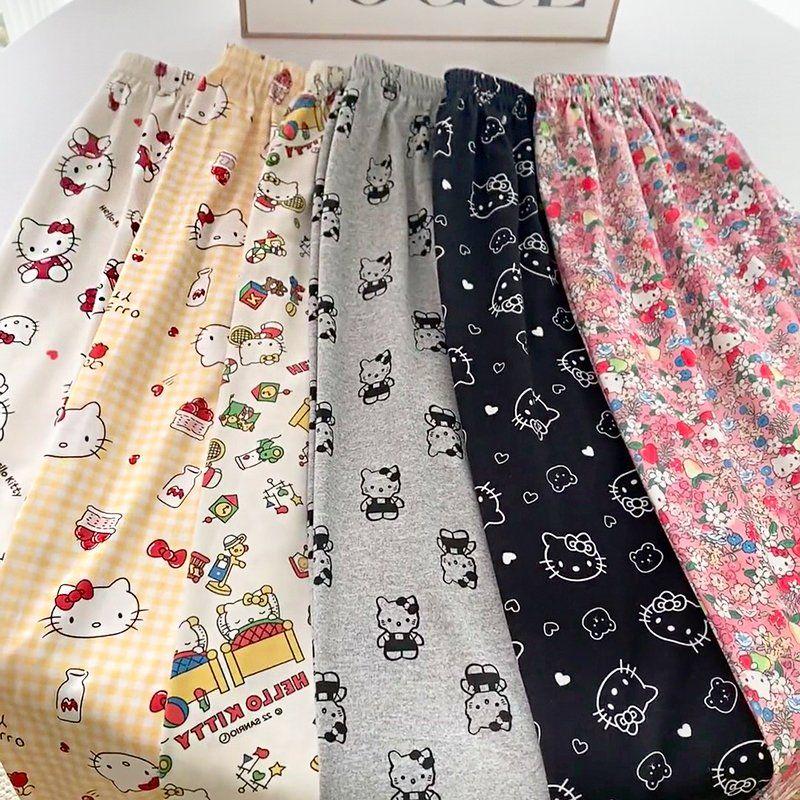 Sanrio Pants Hello Kitty Pajam - Summer Clothing Cartoon 评论和价格