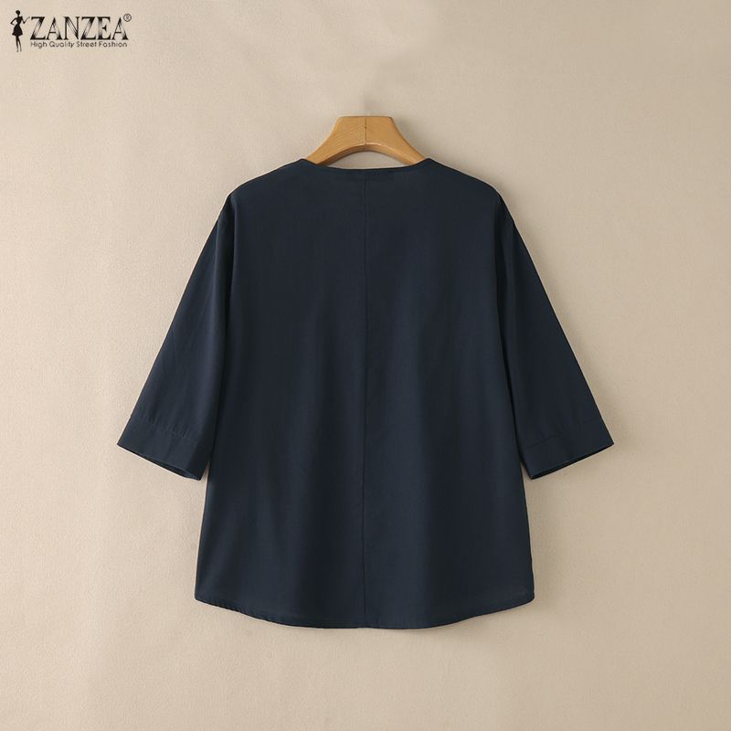 Woman Casual Cotton Linen Blou - Summer Linen Clothing For Women 评论和价格