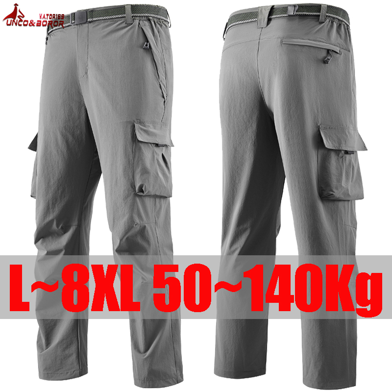 Plus Size 7XL 8XL Men`s Quick  - Summer Hiking Clothing 评论和价格