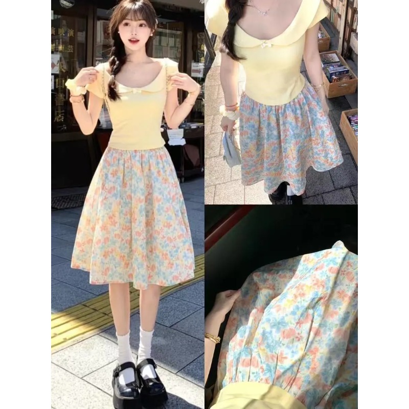 Japan Korean Women Sweet Slim  - Summer Clothing Japan 评论和价格