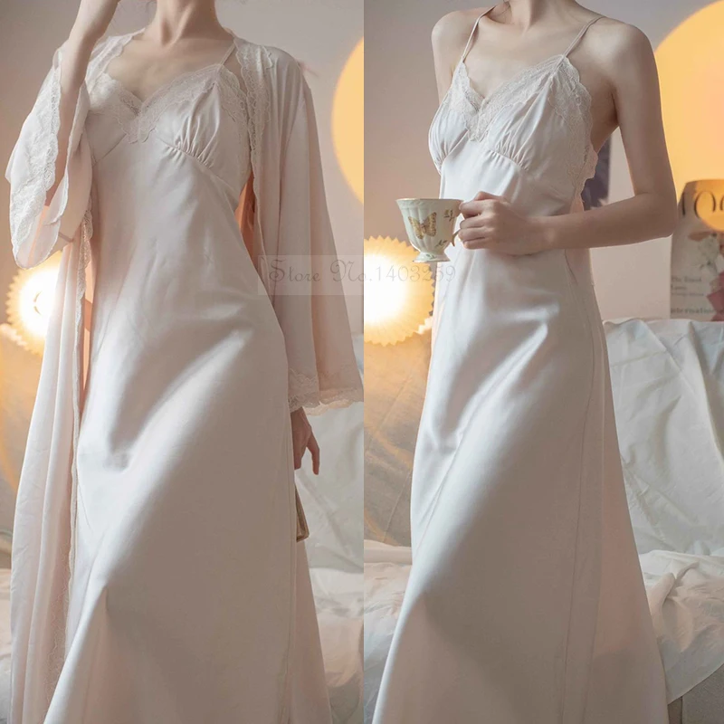 New Female Long Robe Nightgown - Summer House Clothing 评论和价格