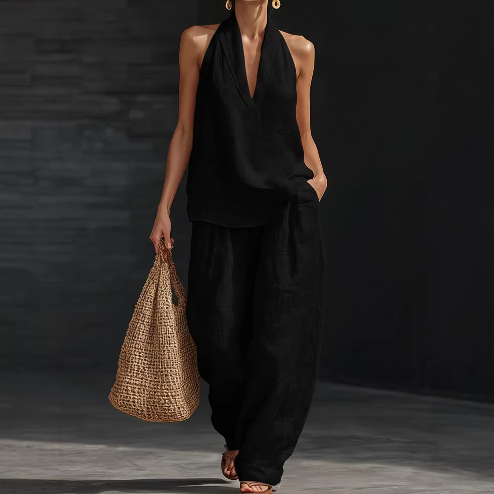 Summer Retro Solid Cotton Line - Summer Linen Clothing For Women 评论和价格