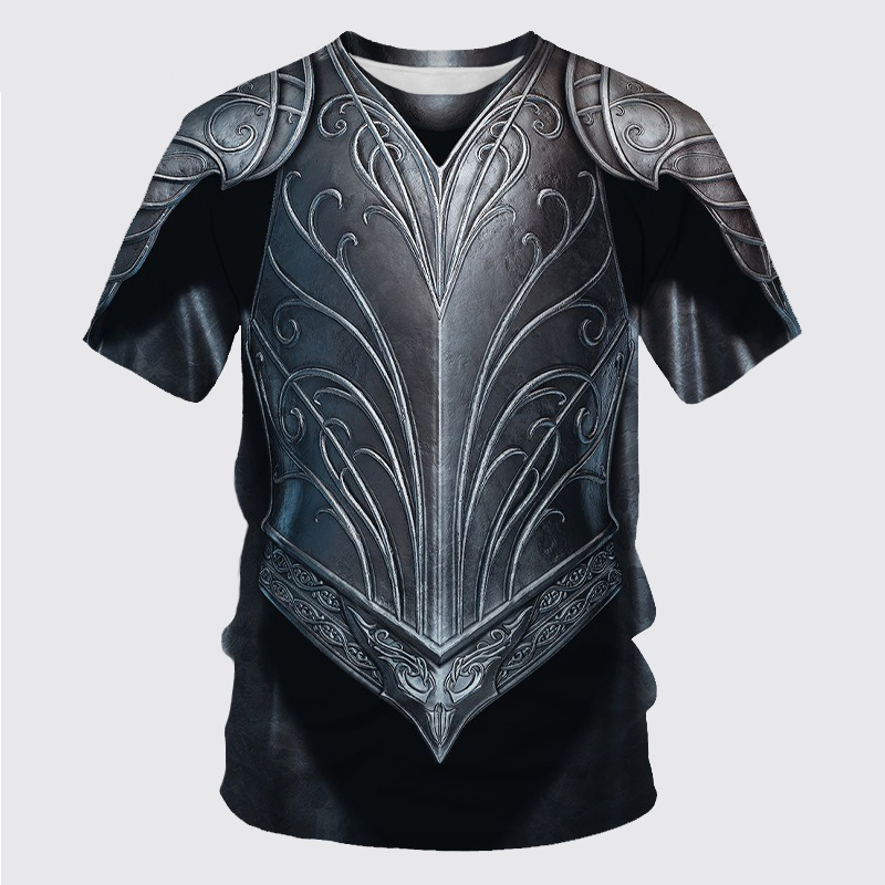 Retro 3D Print Medieval Knight - Summer Knights Clothing 评论和价格
