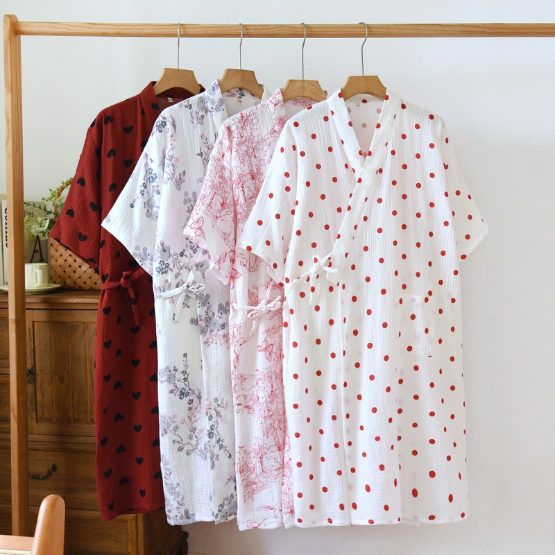 Spring Summer Women Robe Ladie - Summer House Clothing 评论和价格