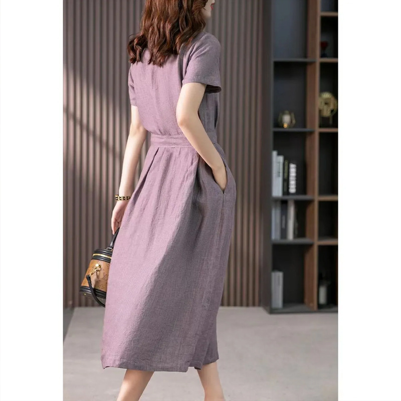 Plus Size Women's Summer Casua - Summer Linen Clothing For Women 评论和价格