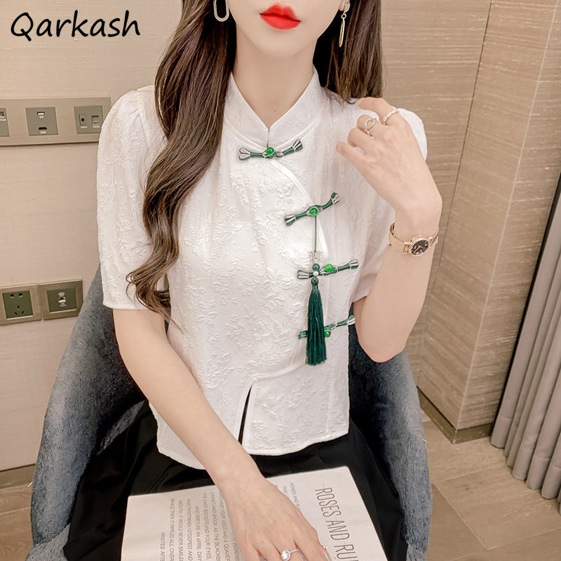 Vintage Blouses Women Fashion  - Summer Linen Clothing For Women 评论和价格
