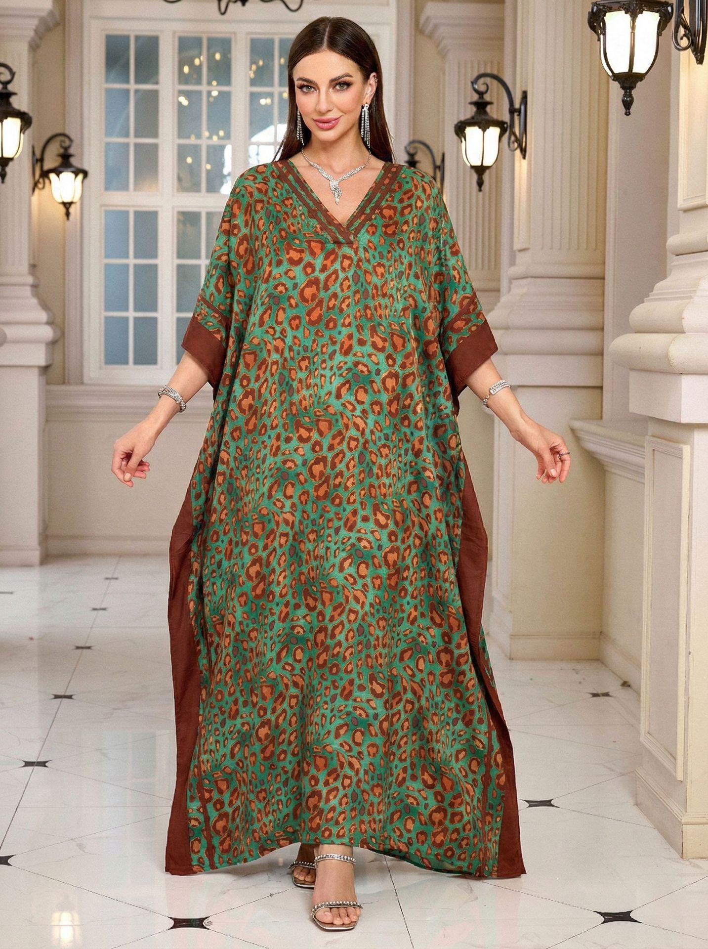 Beach Kaftans for Women Leopar - Summer Clothing Colors 评论和价格