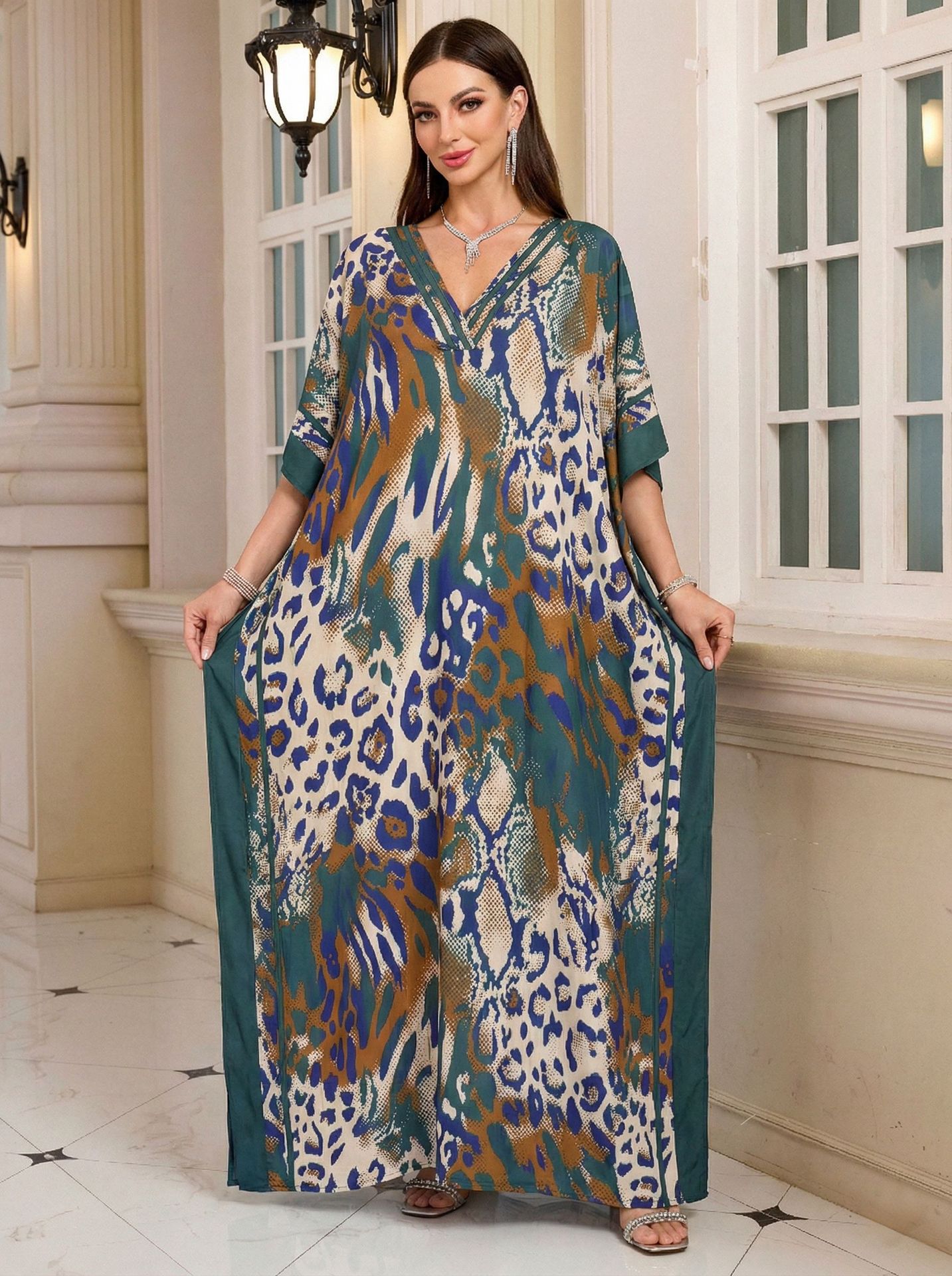 Beach Kaftans for Women Leopar - Summer Clothing Colors 评论和价格