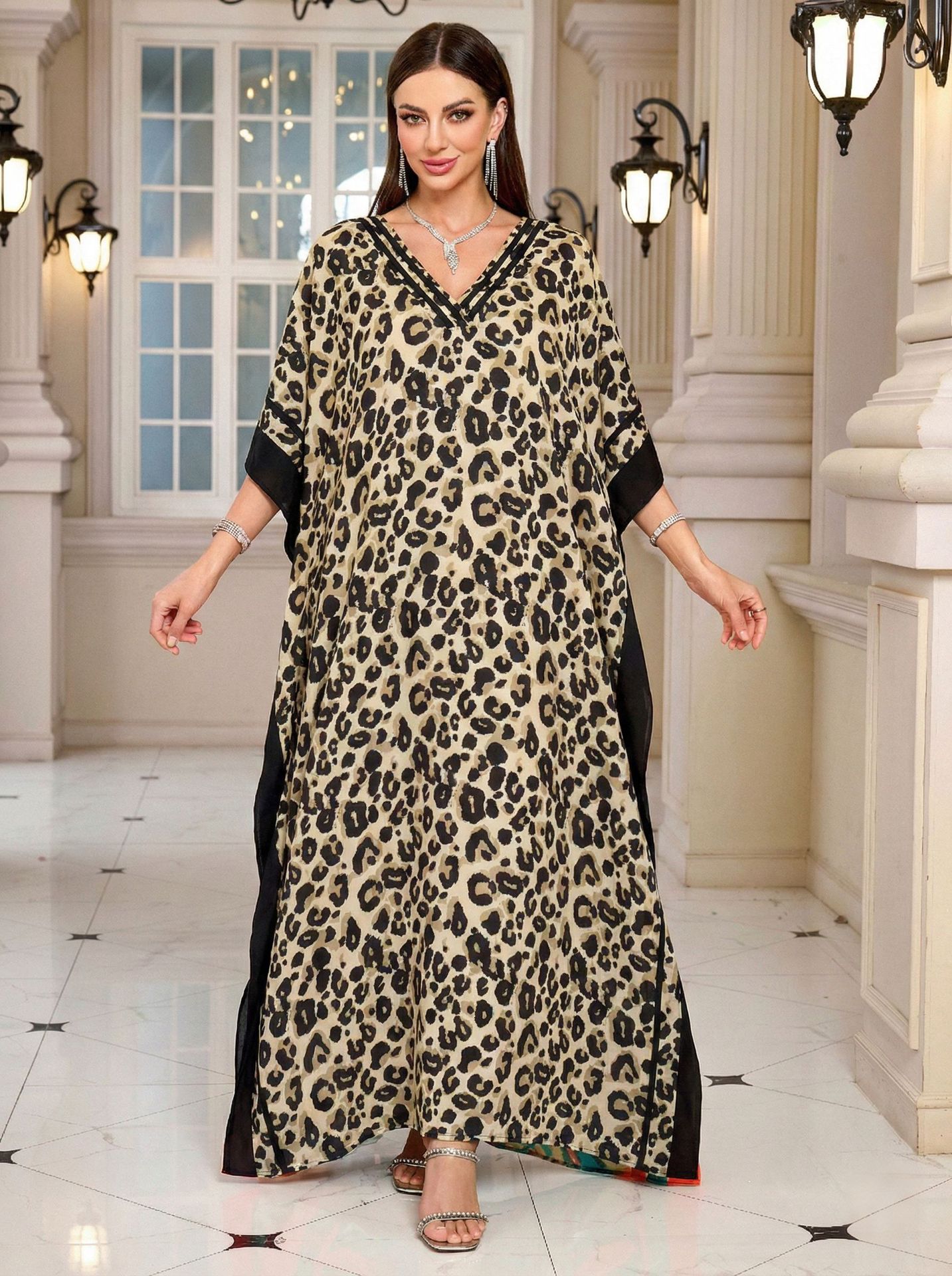 Beach Kaftans for Women Leopar - Summer Clothing Colors 评论和价格
