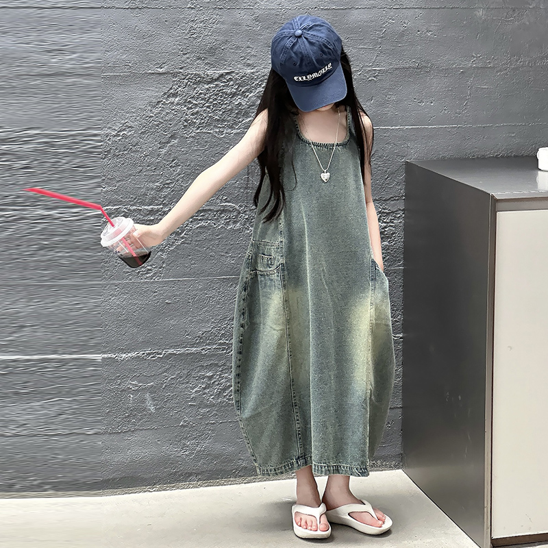 Vintage Blue Children Girls Hi - Yours Summer Clothing 评论和价格