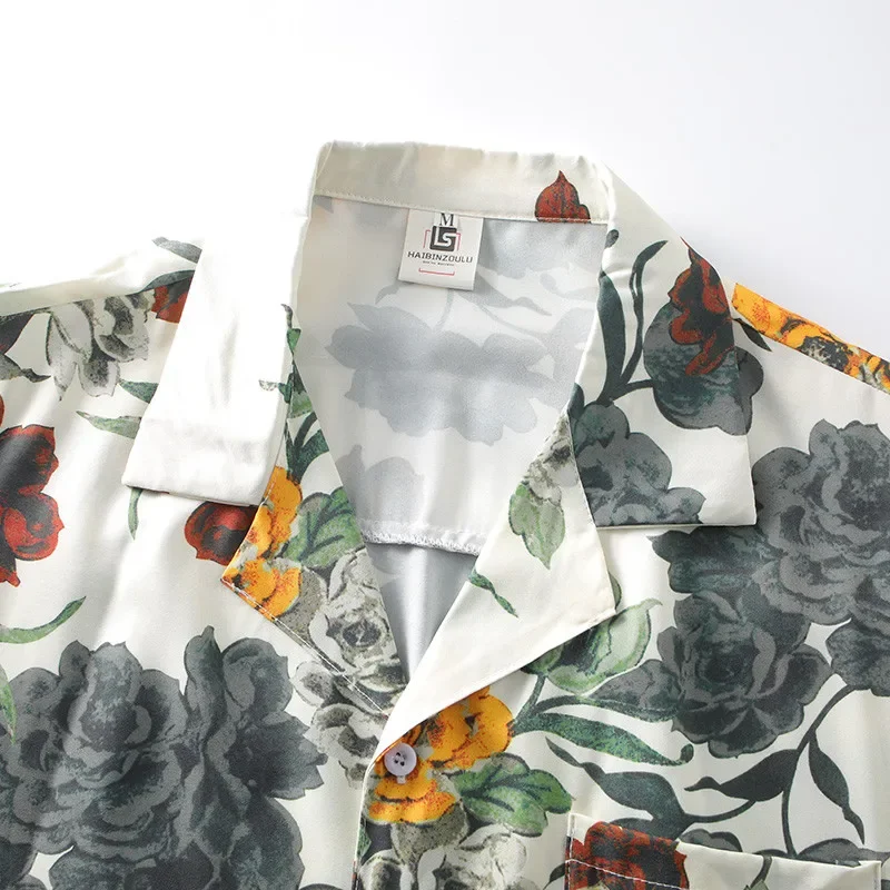 Printed Shirt Men's Short Slee - Summer Clothing Styles Men 评论和价格