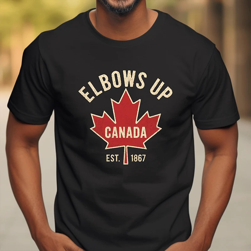 Elbows Up Canada T-shirt  for  - Summer Clothing Women Canada 评论和价格