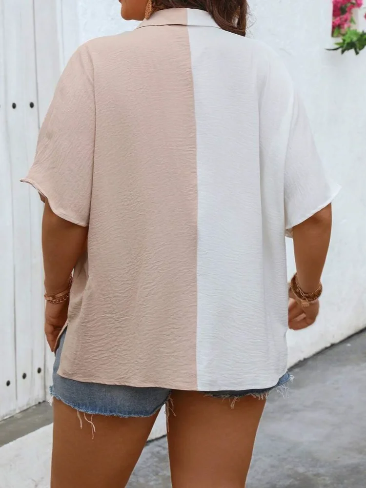 Plus Size Women Summer Shirt F - Summer Clothing Colors 评论和价格