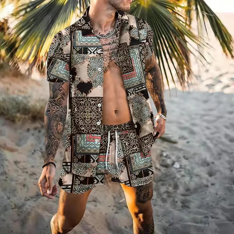 Summer Exquisite Men's Shirt S - Summer Clothing For A Beach 评论和价格