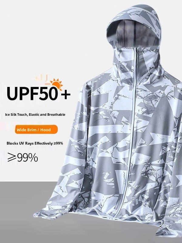 Men's Camouflage Ice Silk Sun  - Summer Uv Clothing 评论和价格