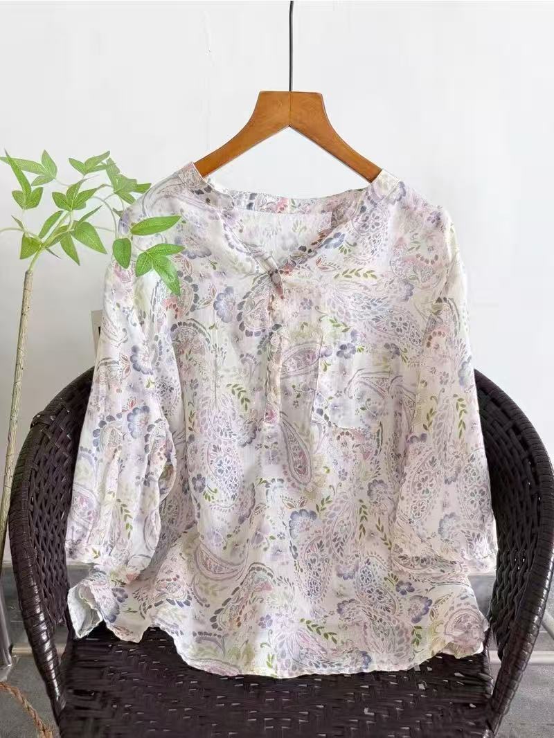 100% Ramie shirts for women su - Summer Clothing Japan 评论和价格