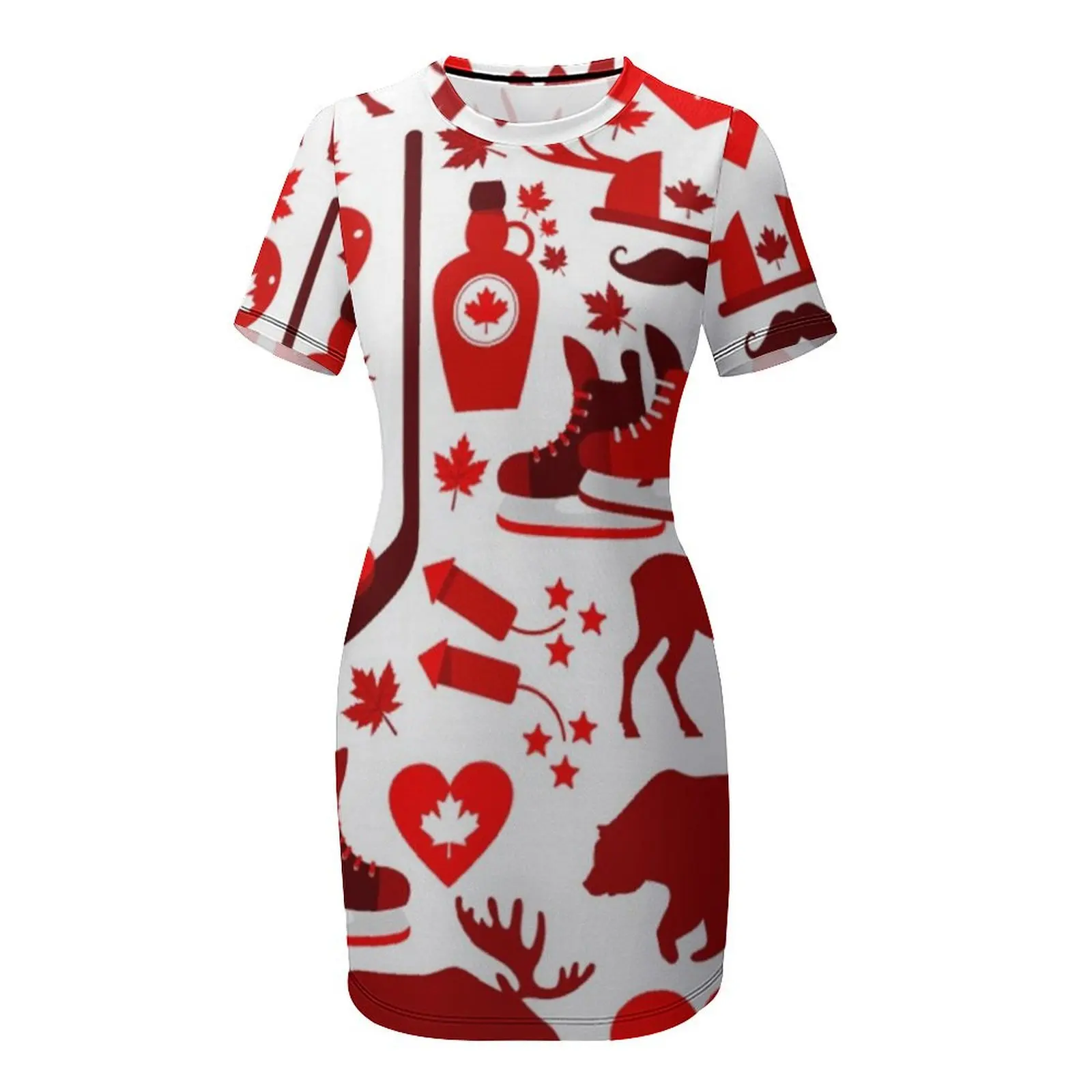 All Things Canada Pattern Shor - Summer Clothing Women Canada 评论和价格
