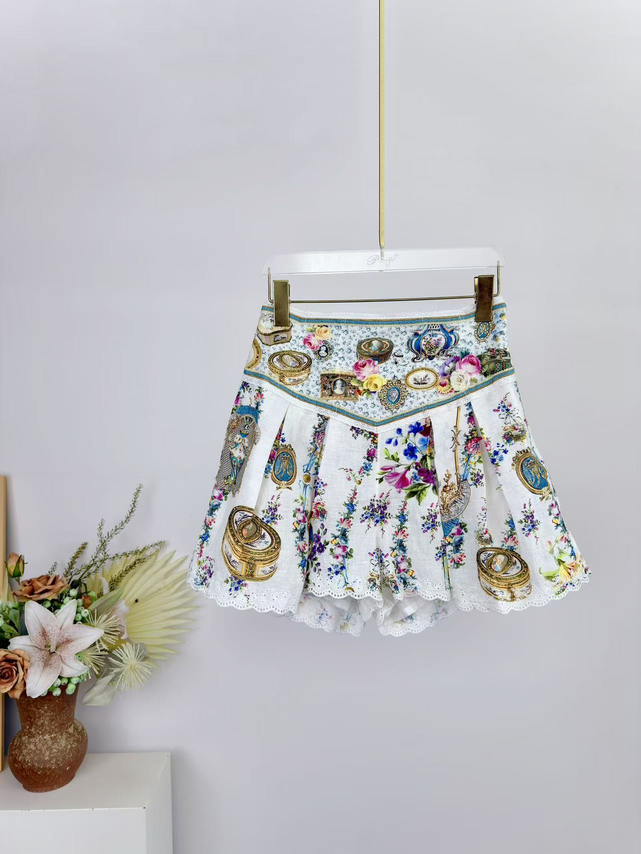 2026 Women Flower Print Set Cr - Summer Linen Clothing For Women 评论和价格