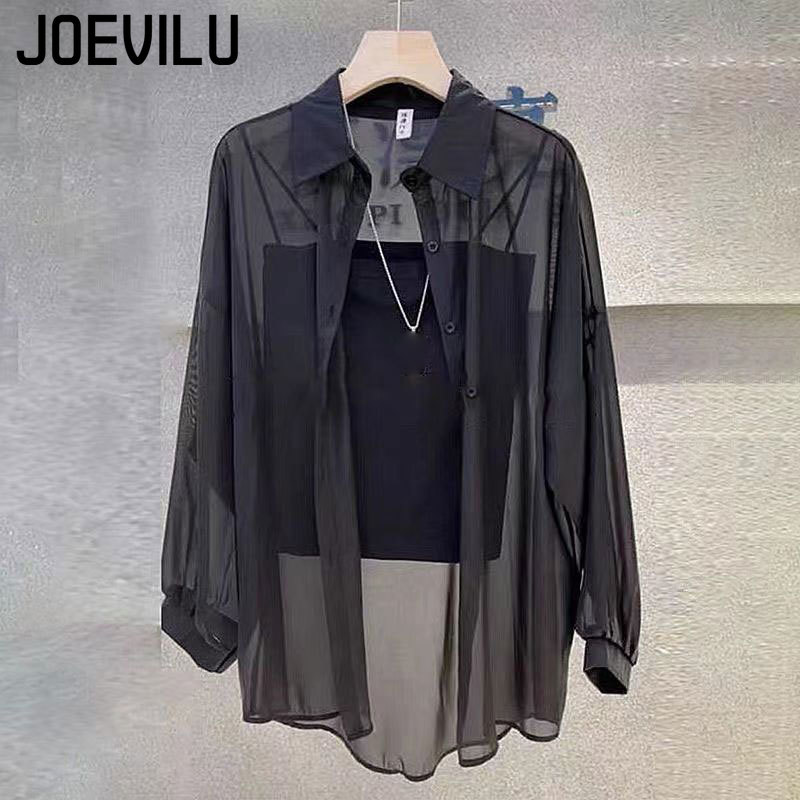 Sheer Chiffon Shirt Women's Ca - Summer Clothing Japan 评论和价格
