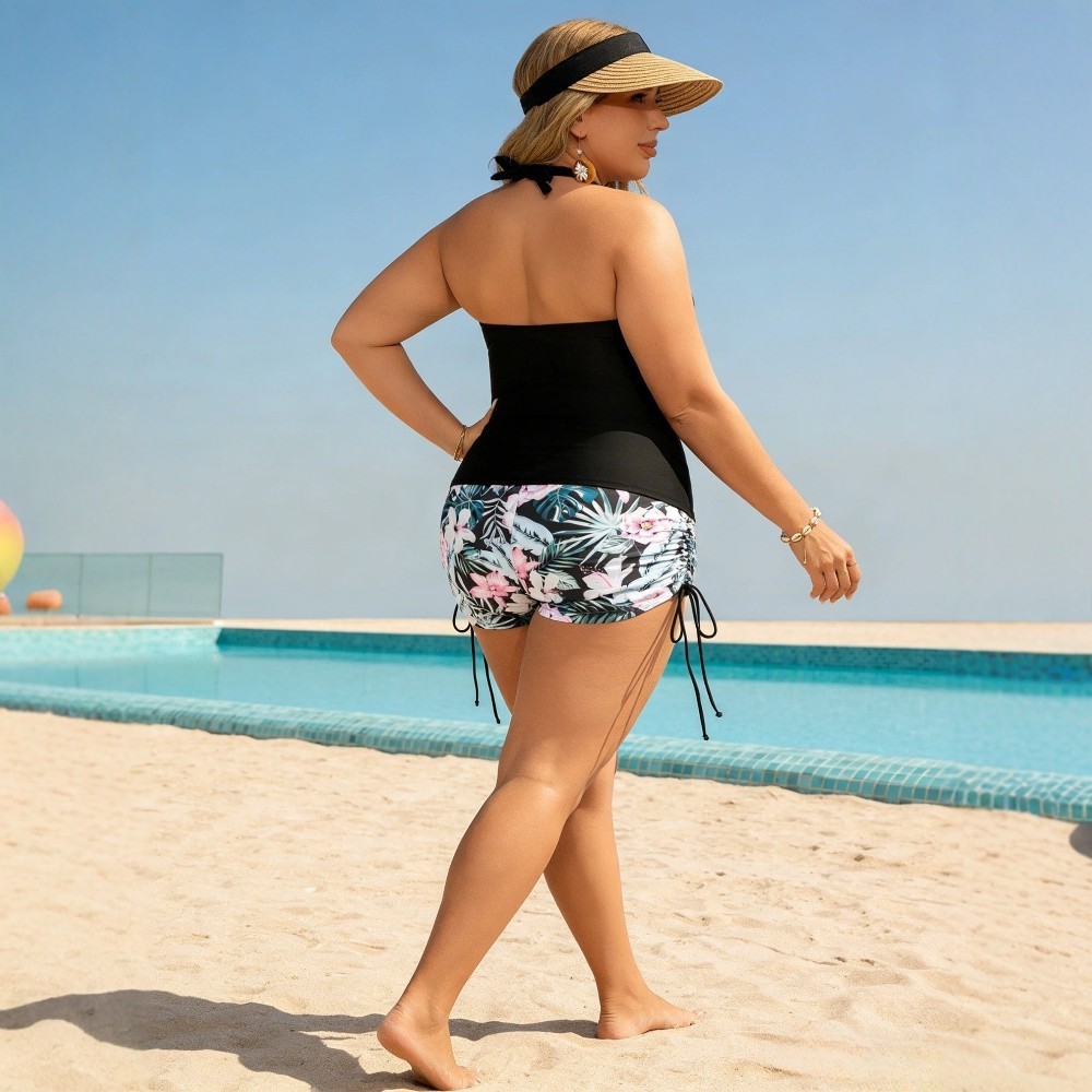 Swimwear 2026 Tankini With Sho - Halter Neck Top 评论和价格
